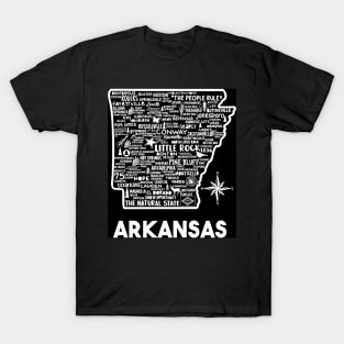 Arkansas Map T-Shirt